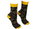 BENNONKY Beer Socks black/yellow