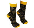 BENNONKY Beer Socks black/yellow