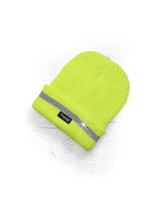 Zimná čiapka pletená + flísová podšívka hi-viz ARDON® SPARK žltá