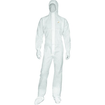 Kombinéza s elastickou kapucňou DT215, biela