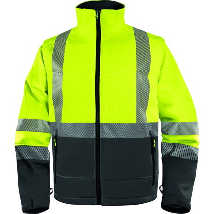 Softshellová bunda FAT fluorescenčne žltá