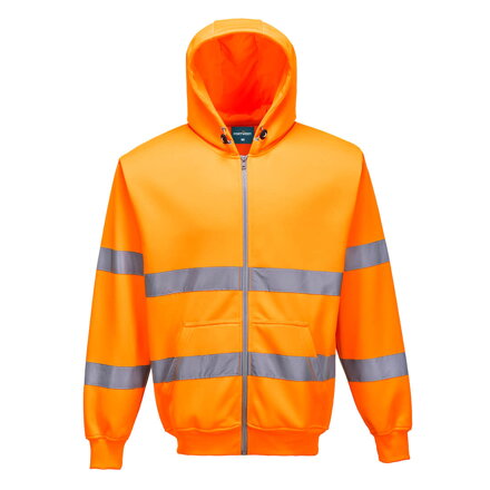 Mikina na zips Hi-Vis