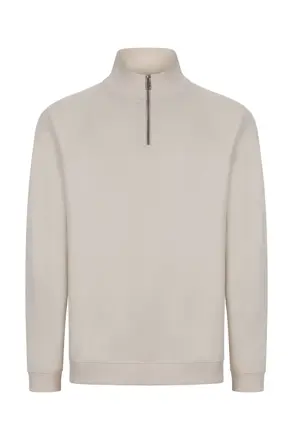 HERVEY - UNISEX MIKINA S POLOVIČNÝM ZIPOM