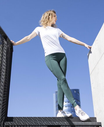 ARDON H2471 Dámske elastické nohavice ARDON®ALBADEW smaragdová XS