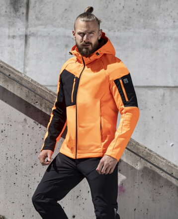 Softshellová bunda ARDON®CITYCONIC® hi-vis oranžová S