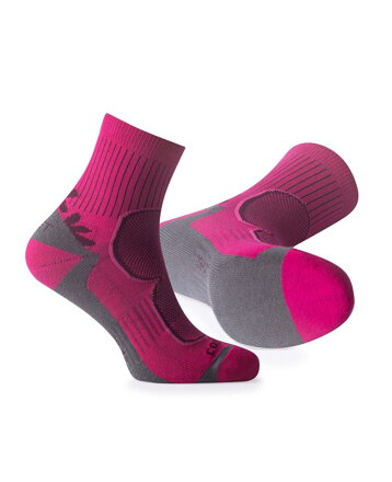 Vyššie trekingové dámske ponožky ARDON® FLR TREK PINK
