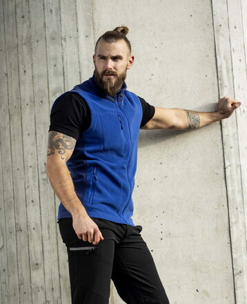Pánska vesta fleece ARDON® MARTIN stredne modrá royal