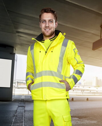 Bunda softshelová ARDON® SIGNAL hi-viz žltá 3XL