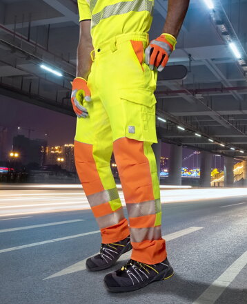 Nohavice do pása ARDON® SIGNAL predĺžené žlté