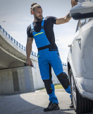 Nohavice s náprsenkou ARDON® 4Xstretch®  modré