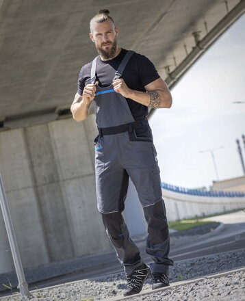 Nohavice s náprsenkou ARDON® 4Xstretch®  tmavosivé