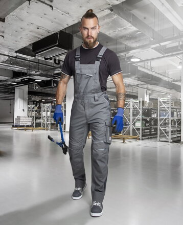 Nohavice s náprsenkou ARDON® URBAN+ sivé predĺžené