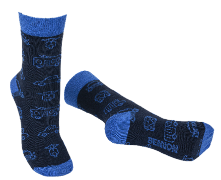 BENNONKY Car Socks blue
