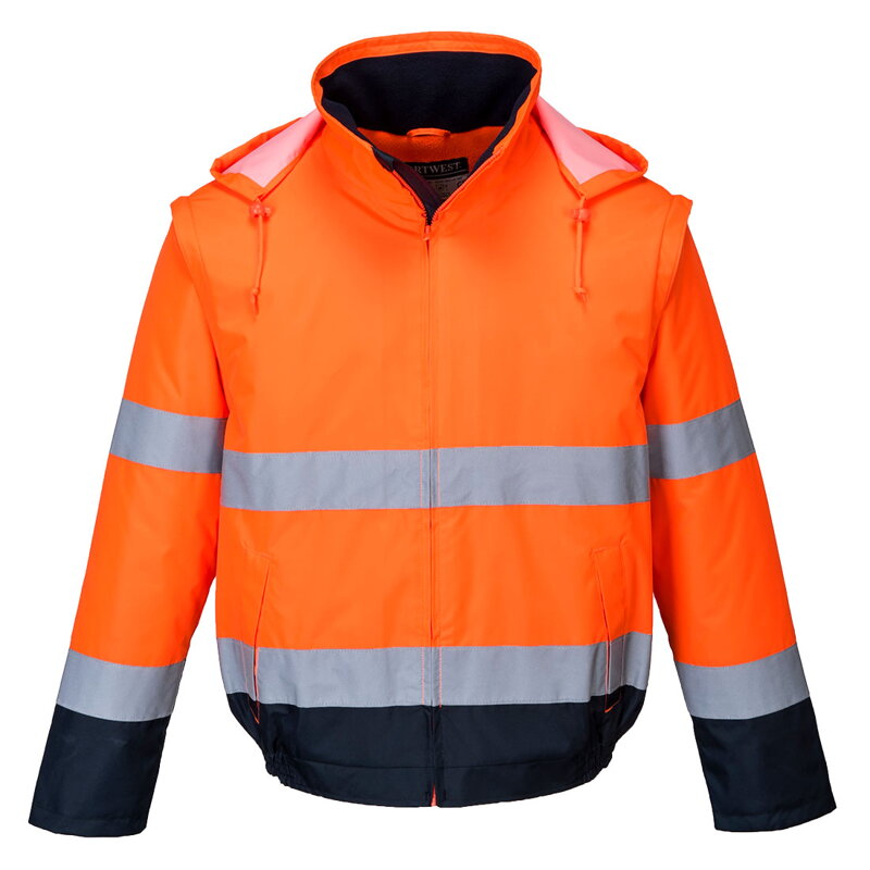 Hi-Vis 2-v-1 bunda Essential Lite Bomber