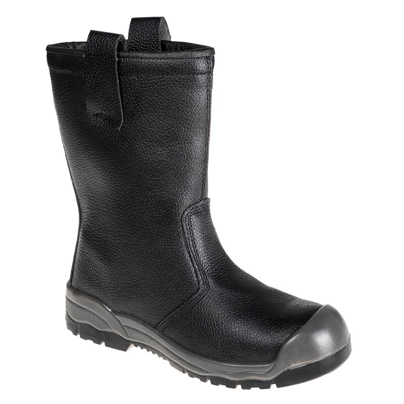 FW13 Oceľové akčné kožené topánky Rigger Boot S1P SR