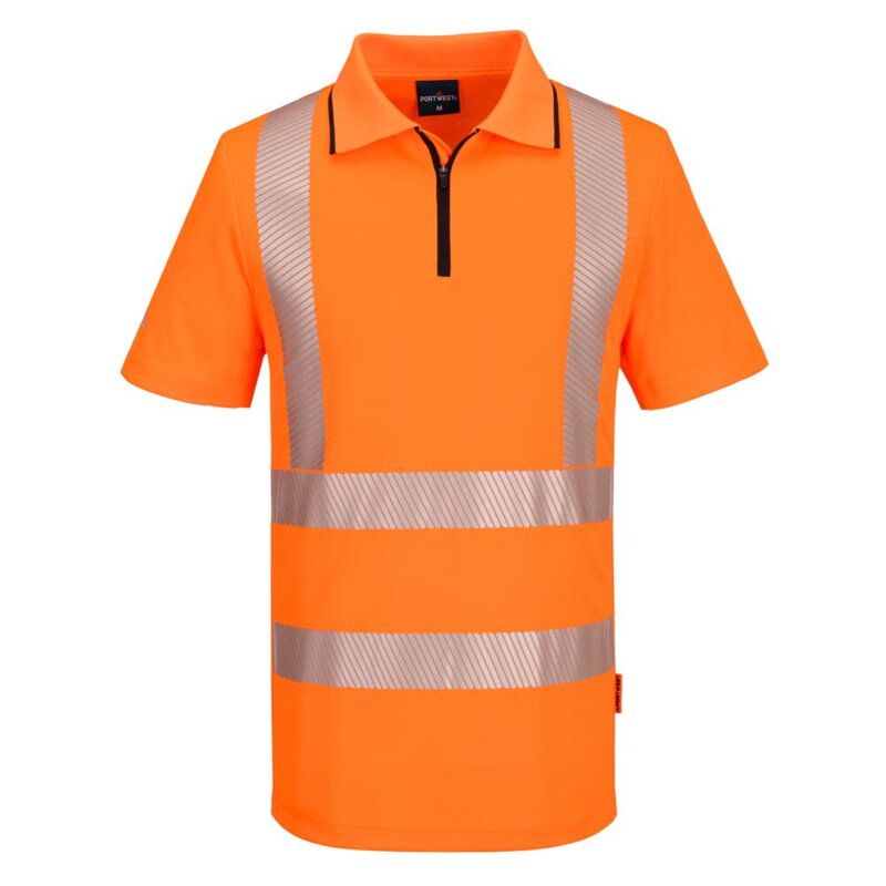 KX3 Športová Hi-Vis polokošeľa so zipsom S/S