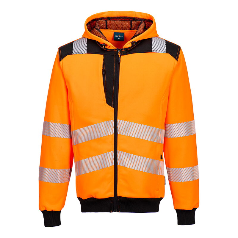 Mikina PW3 Hi-Vis na zips