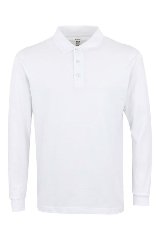 HOBART - UNISEX POLO TRIČKO S DLHÝM RUKÁVOM