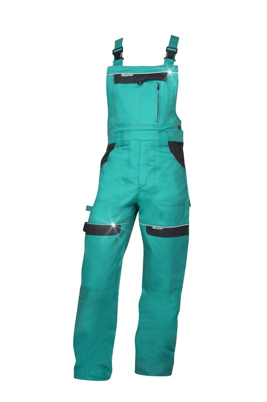 ARDON H8128 Skrátené nohavice s náprsenkou  ARDON® COOL TREND zelené