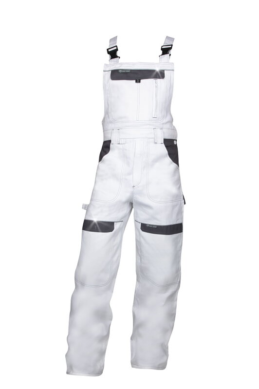 ARDON H8815 Skrátené nohavice s náprsenkou ARDON® COOL TREND bielo-sivé ARDON H8815 Skrátené nohavice s náprsenkou ARDON® COOL TREND bielo-sivé