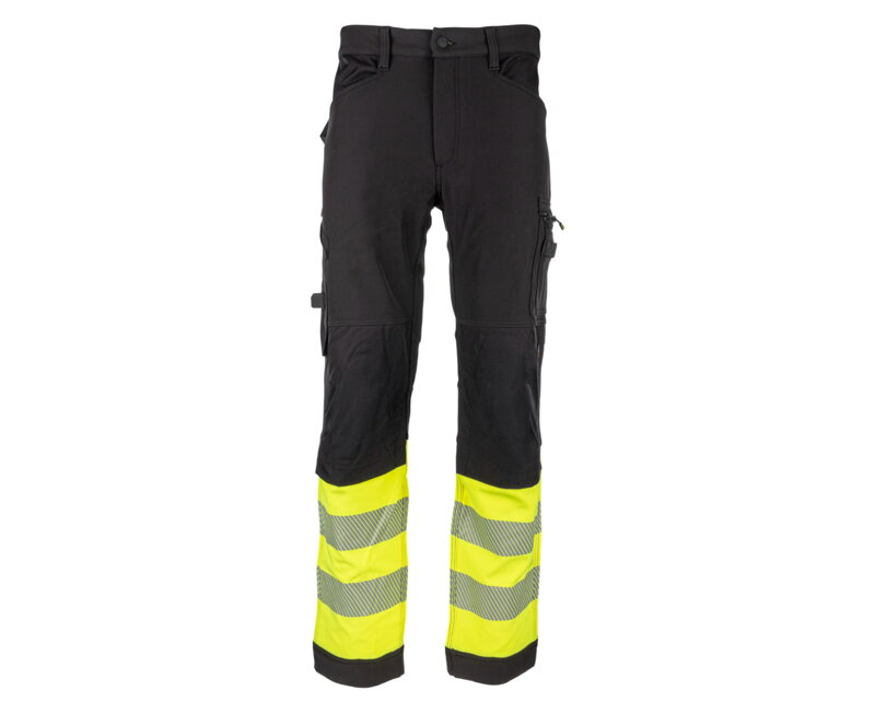 REFLECTOS Trousers black/yellow