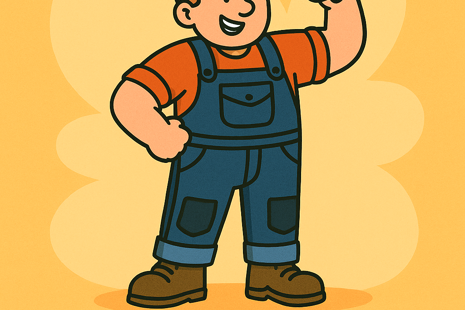 Detail montérkového odevu s množstvom vreciek a výstuží – odolné pracovné oblečenie vhodné na profesionálne aj hobby použitie.