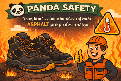  Profesionálna bezpečnostná obuv ASPHALT odolná voči teplu do 300 °C pre asfaltérov