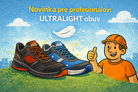 Textilná pracovná obuv ULTRALIGHT s nízkou hmotnosťou a ESD vlastnosťami 