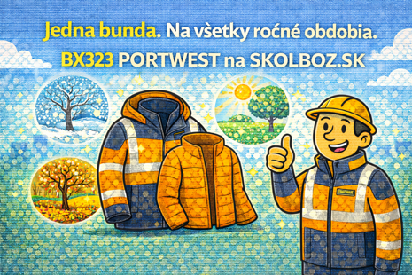 reflexná pracovná bunda Portwest 3v1 nepremokavá Hi-Vis