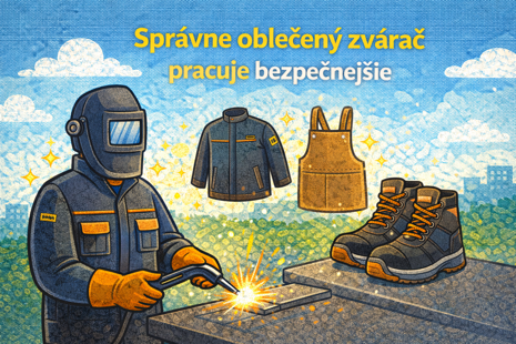 Profesionálne oblečenie zvárača – multinorm bunda, nohavice, rukavice a zváračská kukla