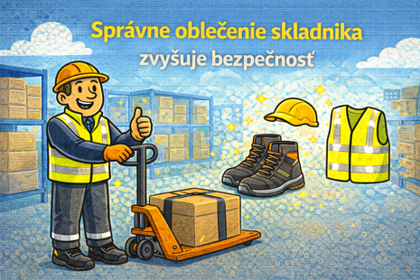Správne oblečenie skladníka zvyšuje bezpečnosť, pohodlie aj pracovný výkon v sklade.