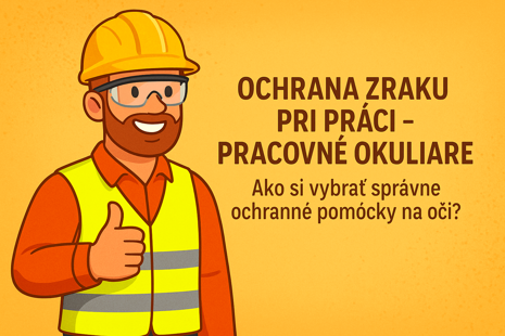 Muž v pracovnom odeve a ochranných okuliaroch pri práci s kovom – ukážka správnej ochrany zraku pomocou pracovných okuliarov.
