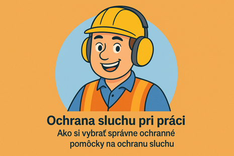 amestnanec v reflexnom odeve s ochrannými slúchadlami na ušiach počas práce v priemyselnom prostredí – ukážka správnej ochrany sluchu pri práci.