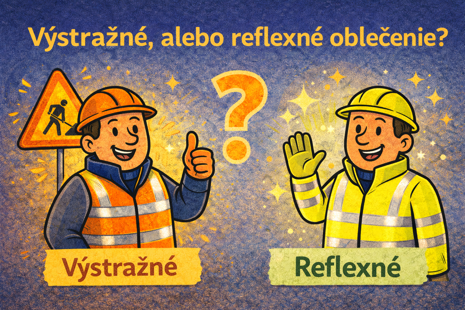 Pracovníci v reflexnom a výstražnom oblečení s vysokou viditeľnosťou